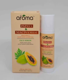 Al Aroma Papaya & Niacinamide Bright & Glow Skin Clarifying Face Serum (30 ml),