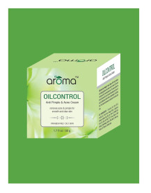 Aroma Oil Control Anti Pimple and Acne Cream - Anti Blemish Effect | Anti Bacterial | Cleanse the Skin | 50GM