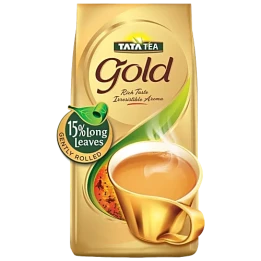 Tata Tea Gold – Rich Taste, Irresistible Aroma, 15% Long Leaves (Rolled)