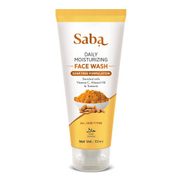 saba daily moisturizing haldi and chandan face wash